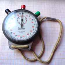 Ältere Stoppuhr Hanhart Amigo gangbar  D= 54 mm TU Gebrauchsspuren