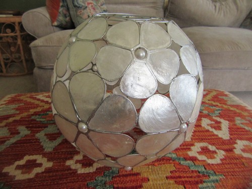 Vintage capiz muschel blume - vintage,