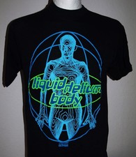 T-Shirt Liquid Helium Body Größe S Baumwolle Original 1990er Techno Wear