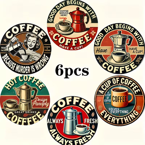 Kaffee untersetzer 6er set - untersetzer,