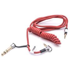 3,5mm/6,3mm AUX Kabel für Monster Beats by Dr. Dre Beats Pill XL Mixr 1,5m rot