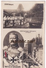 AK Postkarte Der Sieg von Wlozlawek, Einbringung der Gefangenen Thorn Polen (R4)