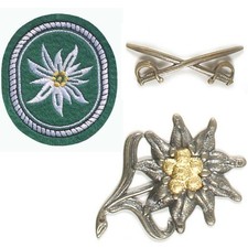 Metall Gebirgsjäger Edelweiß