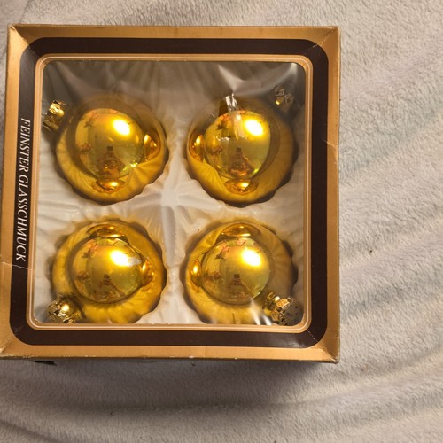 4er set christbaumkugeln aus - set,