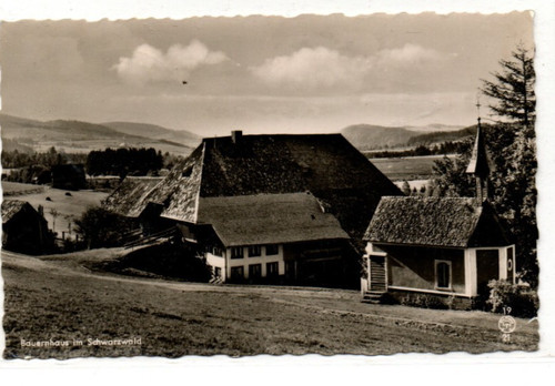 Ansichtskarte bauernhaus - ansichtskarte,