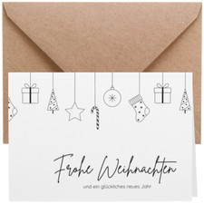 ZETTMANN® 20er Premium Weihnachtskarten mit Umschlag Set - Weihnachtskarten