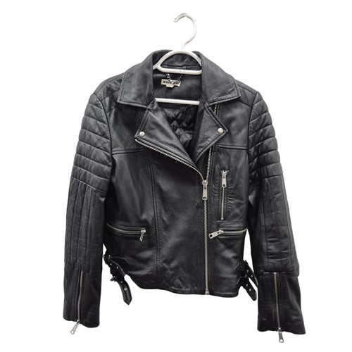 Whistles leder biker jacke - leder,