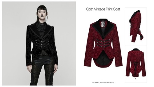 Punk rave women black gothic - women,