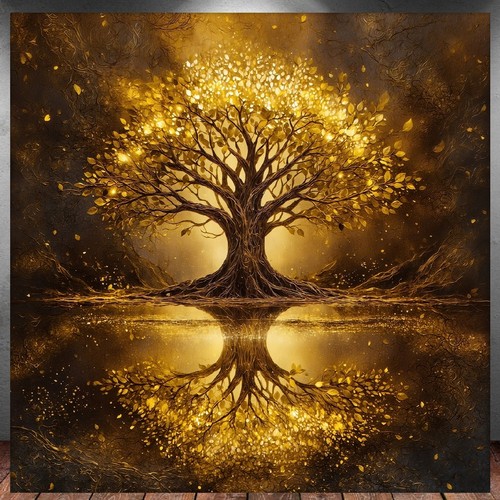 Leinwand bild xxl baum - leinwand,