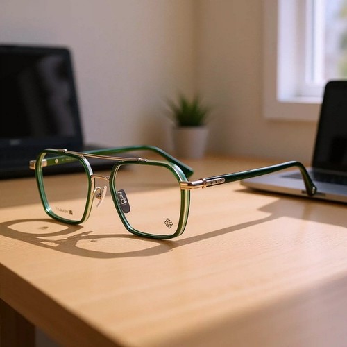 Pure titanium glasses frame
