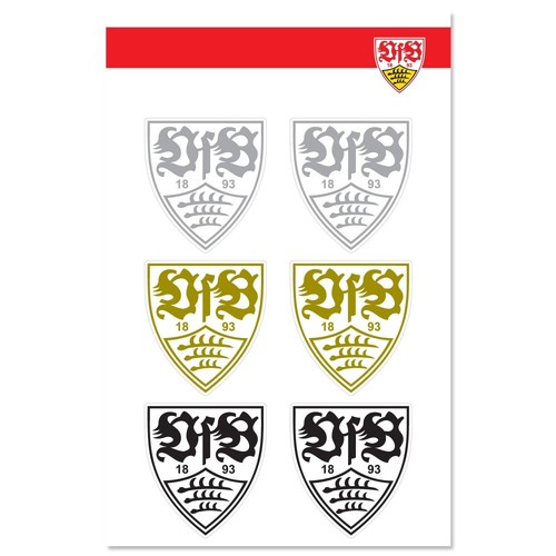 Vfb stuttgart aufkleber 6er - vfb,