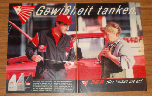 Seltene werbung dea tankstelle - seltene,