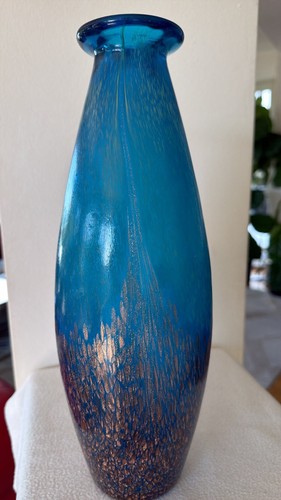 Große schwere glas - vase, -dale