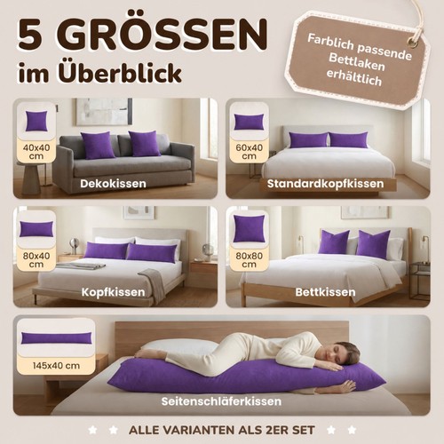 Seitenschläferkissen bezug - bezug, /