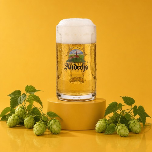 Andechs glas 5l bierkrug - andechs, 0,5l