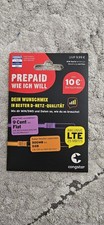 Congstar Prepaid Handy SIM Karte 10 Guthaben D1 Netz Telekom Xtra