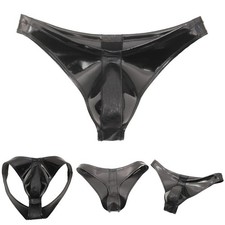 Männer latex glänzend slip - glänzend,
