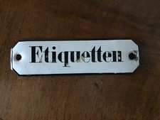 Altes Emailleschild