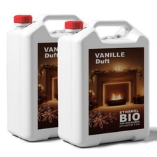 10 Liter Bioethanol VANILLEDUFT Premium 100% für Kamin Ethanolkamin 2 x 5L