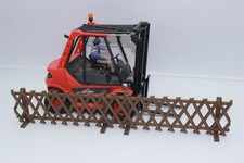 Jägerzaun Zaun 2 Zaunfelder + Füße 1:14  1:15  1:16 Holzzaun für RC Diorama