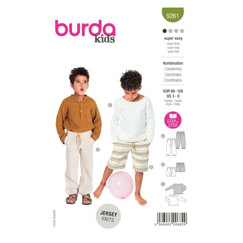Burda kids schnittmuster - schnittmuster, nr