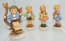 Sammlung 4 Kinderfiguren "Herbst Apple Tree Boy" Göbel Porzellan  M.J Hummel 