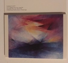 1 Postkarte, Farbstudie rot