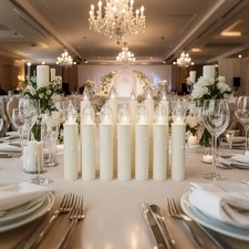 10/30 Stück Kabellose LED Christbaumkerzen Schwebende Weihnachtsbaumbeleuchtung