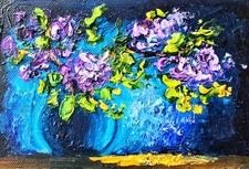 Flieder Blumen Ölmalerei