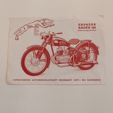 Original Prospekt Express Radex 125 Motorrad Nürnberg N16
