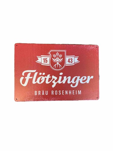Blechschild bier flötzinger - blechschild,