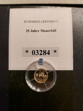 Goldmünze" 25 Jahre Mauerfall