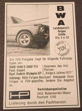 71. BWA Leichtmetall Felgen