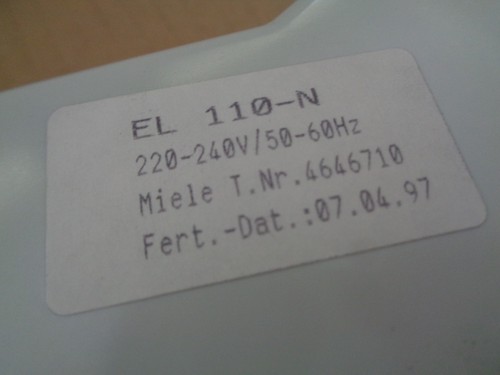 Miele 110 - el, 110-n