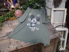 Made in Italy, Damen, T-Shirt, , Cut Outs, Micky grün, ca 50-54