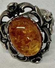 Silber Ring Bernstein 835