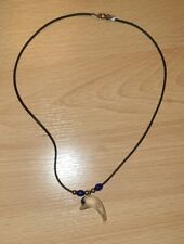 Halskette mit Delphin Modeschmuck Delphinanhänger aus Glas