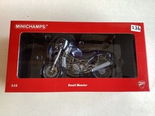 Minichamps Modell 1:12 Ducati Monster blaumetallic 2002 street version OVP neu !