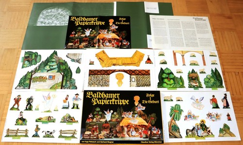 Baldhamer papierkrippe geburt - papierkrippe,