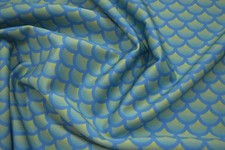 Schuppenstoff türkis blau