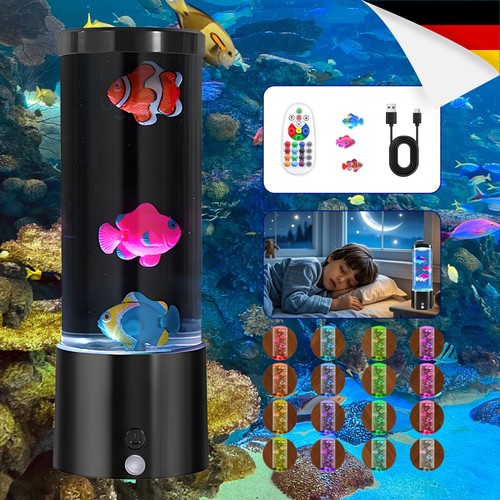 Led fisch echte lava lampe - fisch,