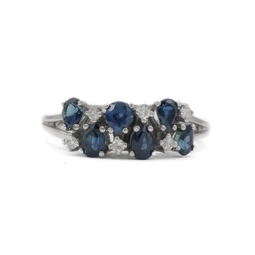 Ring mit safiren und - ring, 6