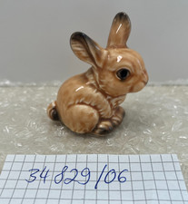 Goebel Porzellanfigur Hase braun 34829-06, Länge  5,8cm, Höhe 6,0cm │ Sehr schön