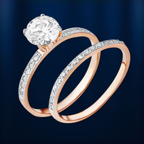 Rotgold ring russische - russische, rose