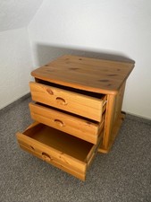 Kiefer Kommode + Nachttisch Set massiv Holz – gut erhalten