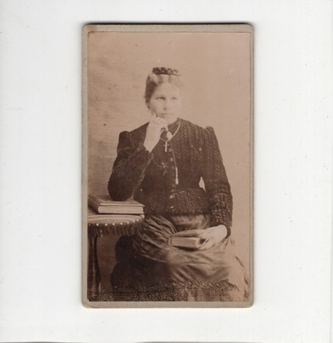 Cdv foto feine dame 1890er - foto,