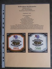 Bieretiketten, Bayern, Berchtesgaden, Hofbrauhaus Berchtesgaden GmbH