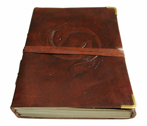 Lederbuch karpfen koi tagebuch - lederbuch,