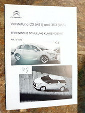 Citroen Schulungsunterlagen C3 DS3 Vorstellung gebraucht original