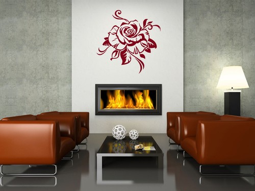 S070 wandtattoo rose - s070,
